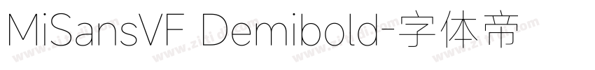 MiSansVF Demibold字体转换